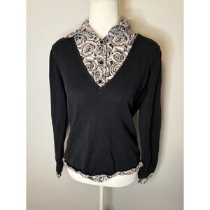 Talbots Long‎ Sleeve Floral Top